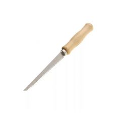 Ножовка по гипсокартону длина полотна 160 мм шаг зубьев TPI 3-7 мм с деревянной ручкой STAYER Мастер 1517