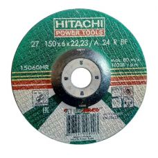 Круг абразивный зачистной 150х6х22 мм 24А HITACHI/HIKOKI с25920/RUH15060