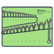 Набор ключей комбинированных, 5,5 - 32 мм, 27 шт., CrV, фосфатированные Сибртех 15481