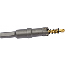 Коронка по металлу твердосплавная с центрирующим сверлом 16мм VERTEXTOOLS 1819-16