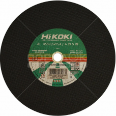 Круг абразивный отрезной 355х3,5х25,4 мм HITACHI/HIKOKI по металлу с30643/RUH35535