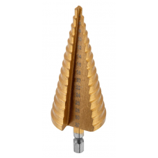 Сверло ступенчатое по металлу 4-32 мм  9 ступеней цилиндр хв ВОЛАТ 87020-32