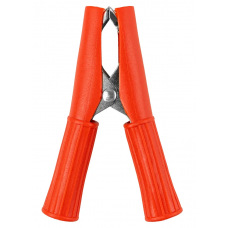 Зажим "крокодил" ЗКИ 30А 75мм в изоляции красный TDM SQ0541-0015