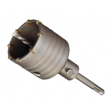 Буровая коронка, M22 х 40 мм Matrix 70365 + Центрирующее сверло для коронок, хвостовик M22 х 120 мм, SDS PLUS Matrix 70349 