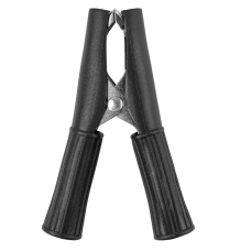 Зажим "крокодил" ЗКИ 30А 75мм в изоляции черный TDM SQ0541-0016