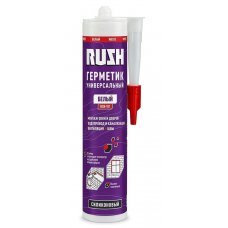 Герметик универсальный силиконовый KUDO RUSH прозрачный, 230мл RSK-100