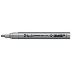 Маркер-краска ЗУБР МК-750 толщина 2-4 мм серебряный 06325-1