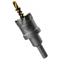 Коронка по металлу твердосплавная с центрирующим сверлом 30мм VERTEXTOOLS 1819-30