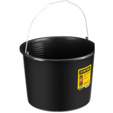 Ведро пластмассовое 20 литров черное строительное STAYER 06083-20