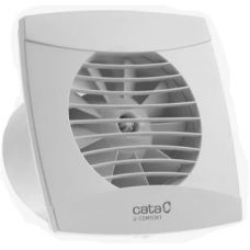 Вентилятор малошумный CATA UC-10 T с обратным клапаном и таймером задержки отключения 