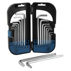 Ключи шестигранные комплект и TORX 18шт Т10-Т50 кейс Optimus OPT-TH1050