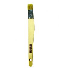Кисть плоская 30 мм 1 1/4 дюйма деревянная ручка натуральная щетина узкая длинная BIBER 31105