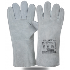 Краги сварщика спилковые 5п серые 14р (полнота) размер 10,5 Т10 EXTRA С30/И30 ( 