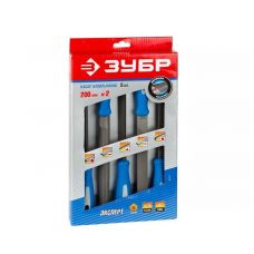 Набор напильников 5 шт длина 250 мм №2 пластмассовые ручки ЗУБР 16651-25-Н5