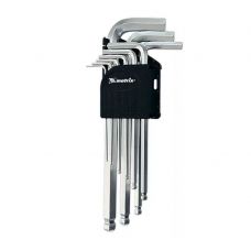 Ключи шестигранные комплект 9 шт размер 1,5-10 мм с шаром Дело Техники 562091