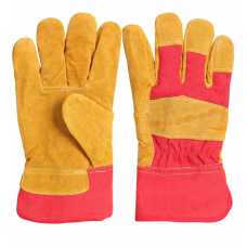 СРЕДСТВА ИНДИВИДУАЛЬНОЙ ЗАЩИТЫ купить в Омске Перчатки спилковые комбинированные Русский Лев ЗИМА ЖЕЛТЫЕ STRONG 120 ПЕР228