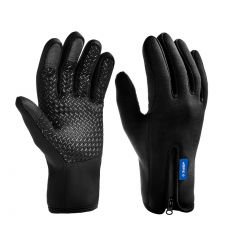 Перчатки Ветро- и влагозащищенные перчатки ЗУБР НОРД утеплённые, противоскользящие, сенсорные, размер XL 11460-XL