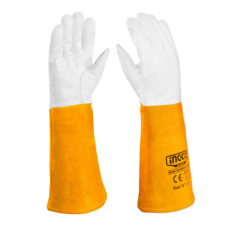 СРЕДСТВА ИНДИВИДУАЛЬНОЙ ЗАЩИТЫ купить в Омске Краги сварщика спилковые 5п кожаные INGCO HGVG01 16"