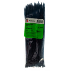 Стяжки нейлоновые КСС 4*250 черные 100шт Fortisflex 49412